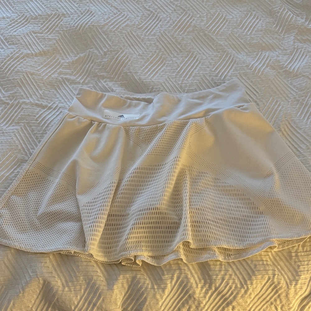 Adidas by Stella McCartney Cream Mesh Skirt